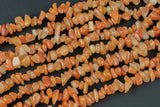 30"-32" Natural Orange Aventurine Chips Beads 6mm - 8mm - 32 inch Strand Gemstone Beads