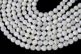 Natural Mother of Pearl, High Quality in Faceted Round Gemstone Beads Shell Beads