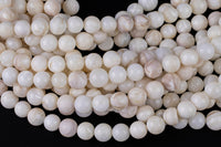 Natural Mother of Pearl, High Quality in Round Gemstone Beads Shell Beads