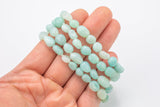 Amazonite Gemstone Bracelet Stretchy String Oval Bracelet Natural Gemstone Bracelets - Gemstone Nugget Bracelets Handmade Jewelry Bracelet