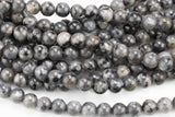 Natural Larvikite Marble Labradorite round- 4mm, 6mm, 8mm, 10mm, 12mm- Full 15.5 Inch Strand- AAA Quality Smooth Gemstone Beads