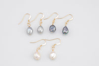 Gold Filled 14/20 Gold Filled- USA Handmade- Fresh Water Pearl Earring- Dainty Dangle Earrings-Perfect Gift- 30mm