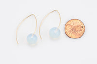 Gold Filled 10mm Gemstone Drop Earring Handmade in the USA- 14/20 Gold Filled Finding- USA Product- 33mm