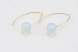 Gold Filled 10mm Gemstone Drop Earring Handmade in the USA- 14/20 Gold Filled Finding- USA Product- 33mm