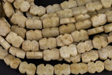 Hand Carved Jade Flat Beads. A Quality -Full Strand 15.5 inch Strand- 12x15mm