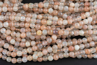 Multi Pink Sunstone Moonstone Beads faceted round - A Quality - 6mm- Full 15.5 Inch Strand AAA Quality Gemstone Beads