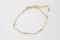 Modern Satellite Paperclip Bracelet 18k Gold Bracelet Chain One Size fits All 6.75 inches with 2 inch extender