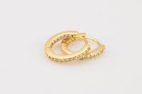 Inside Out CZ Hoop Earrings- 1 pair per order