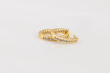 Inside Out CZ Hoop Earrings- 1 pair per order