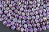 Natural Cape AMETHYST Gemstone Beads Round 10mm-Full Strand 15.5 inch Strand Smooth Gemstone Beads