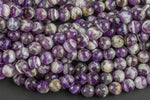 Natural Amethyst Beads, High Quality in Faceted Round, 4mm, 6mm, 8mm, 10mm, 12mm.-Full Strand 15.5 inch Strand AAA Quality Gemstone Beads