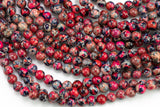 Natural Impression Sea Sediment Jasper Round Beads 4mm 6mm 8mm 10mm Aka Snake Skin Jasper RedTerra Jasper 15.5" Strand Smooth