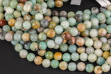Natural AMAZONITE Beads faceted round sizes. 4mm, 6mm, 8mm, 10mm, 12mm, 14mm-Full Strand 15.5 inch Strand Gemstone Beads