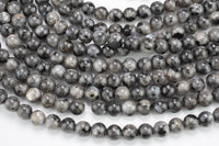 Natural Larvikite Marble Labradorite round- 4mm, 6mm, 8mm, 10mm, 12mm- Full 15.5 Inch Strand- AAA Quality Smooth Gemstone Beads