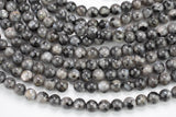 Natural Larvikite Marble Labradorite round- 4mm, 6mm, 8mm, 10mm, 12mm- Full 15.5 Inch Strand- AAA Quality Smooth Gemstone Beads