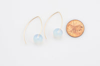 Gold Filled 10mm Gemstone Drop Earring Handmade in the USA- 14/20 Gold Filled Finding- USA Product- 33mm