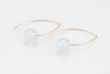 Gold Filled 10mm Gemstone Drop Earring Handmade in the USA- 14/20 Gold Filled Finding- USA Product- 33mm