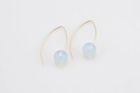 Gold Filled 10mm Gemstone Drop Earring Handmade in the USA- 14/20 Gold Filled Finding- USA Product- 33mm