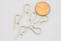 Gold Filled Pearl Cup Earring Wire Earwire 22mm - 14/20 Gold Filled- USA Product-All Sizes 2 pcs (1 Pair)-3mm- 20mm