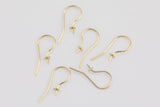 Gold Filled Pearl Cup Earring Wire Earwire 22mm - 14/20 Gold Filled- USA Product-All Sizes 2 pcs (1 Pair)-3mm- 20mm