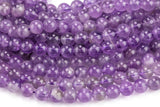 Natural A Quality AMETHYST Gemstone Beads Round 8mm- Light Color Smooth Gemstone Beads