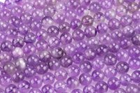 Natural A Quality AMETHYST Gemstone Beads Round 8mm- Light Color Smooth Gemstone Beads