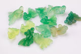 Green Onyx Carnelian Goldfish Figurine About 0.8 across Pre-charged