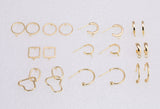 4pcs 14k Gold Earring Stud Findings Earrings stud findings clip on earring findings