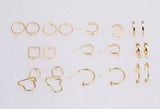 4pcs 14k Gold Earring Stud Findings Earrings stud findings clip on earring findings