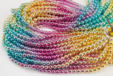 Ombre Colored Hematite Smooth Round - 2mm 3mm 4mm 6mm 8mm 10mm - Very High quality plating / coating
