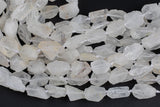 Natural New Organic Cut Matte Rough Raw Unpolished Black Star Crystal Quartz Nugget Beads 15.5" Strand Gemstone Beads