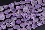 Natural New Organic Cut Matte Rough Raw Unpolished Pink Amethyst Nugget Beads 15.5" Strand Gemstone Beads