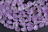 Natural New Organic Cut Matte Rough Raw Unpolished Pink Amethyst Nugget Beads 15.5" Strand Gemstone Beads