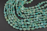 Natural New Organic Cut Matte Rough Raw Unpolished Green Apatite Nugget Beads 15.5" Strand Gemstone Beads