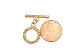 1 Set 18k Toggle Clasp - 15mm