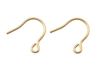 Gold Filled Earring Fish Hook Fishhook Wire Earwire 13mm - 14/20 Gold Filled- USA Product-All Sizes 10 pcs (5 Pairs)