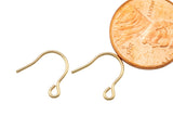 Gold Filled Earring Fish Hook Fishhook Wire Earwire 13mm - 14/20 Gold Filled- USA Product-All Sizes 10 pcs (5 Pairs)