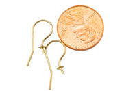 Gold Filled Pearl Cup Earring Wire Earwire 22mm - 14/20 Gold Filled- USA Product-All Sizes 2 pcs (1 Pair)-3mm- 20mm