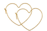 14kt Gold Filled Sparkle Heart Shaped Beading Hoops - 25mm/30mm/45mm - 21 Gauge Heart Hoop Earwire - Open Heart Wire- Ships out from USA