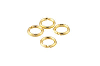 Gold Filled 5mm 6mm 7mm Round Split Ring- 14/20 Gold FIlled- USA Made- 4-8 Pieces per order- Spring Ring