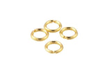 Gold Filled 5mm 6mm 7mm Round Split Ring- 14/20 Gold FIlled- USA Made- 4-8 Pieces per order- Spring Ring