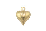 Gold Filled Heart Charm- 14/20 Gold Filled- USA Product-10mm- 1 piece per order