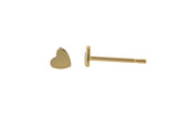 Gold Filled Heart Earring Stud- 14/20 Gold Filled- USA Product- 3.5mm Stud
