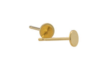 Gold Filled Disc Earring Stud- 14/20 Gold Filled- USA Product- 4mm Stud