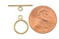 GOLD FILLED Toggle Clasp USA product- 1 Set per order- 10mm