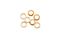 Gold Filled 3mm 4mm Beads Grommet Hole size 2mm 3mm