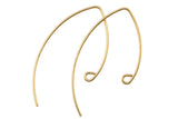 1 Pair Gold Filled Marquee Earwires 12*23mm - 14/20 Gold Filled- USA Product