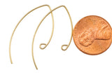 1 Pair Gold Filled Marquee Earwires 12*23mm - 14/20 Gold Filled- USA Product