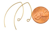 1 Pair Gold Filled Marquee Earwires 12*23mm - 14/20 Gold Filled- USA Product