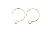 Gold Filled Earring Hoop Ear Wire 13mm - 14/20 Gold Filled- USA Product 6 pieces per order- 3 pairs